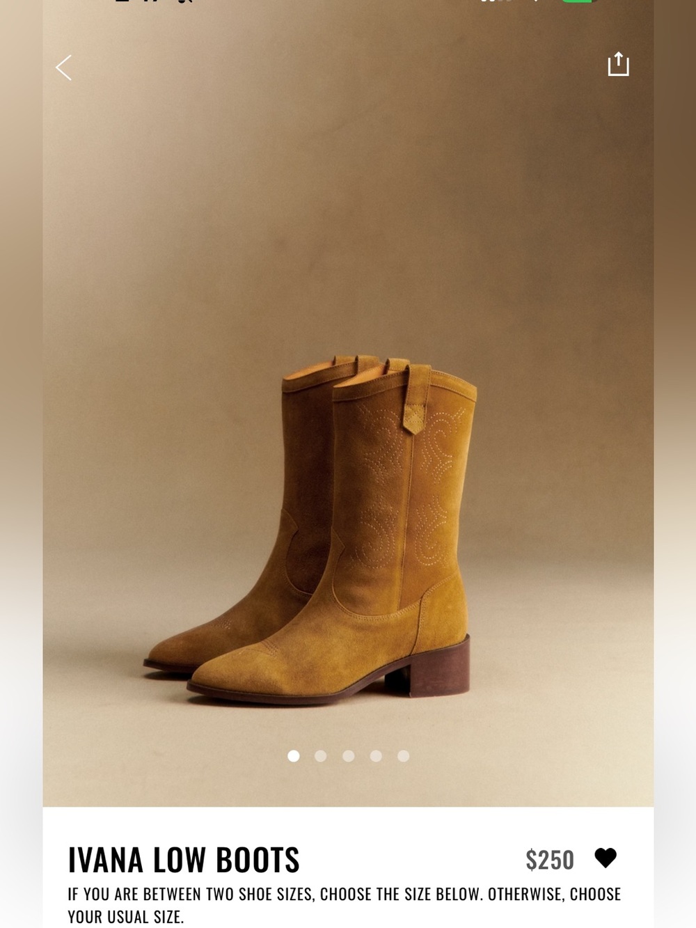 Sézane Ivana low boots